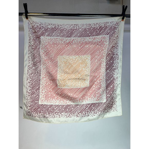 Totes Rain Scarf Geometric Scarf Size 26 inch x 26 inch Purple Lines Polyester - Picture 2 of 16